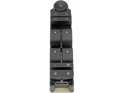 Remanufactured Power Window Switch; Front Driver Side; 9-Button (07-13 Silverado 1500 Extended Cab, Crew Cab)