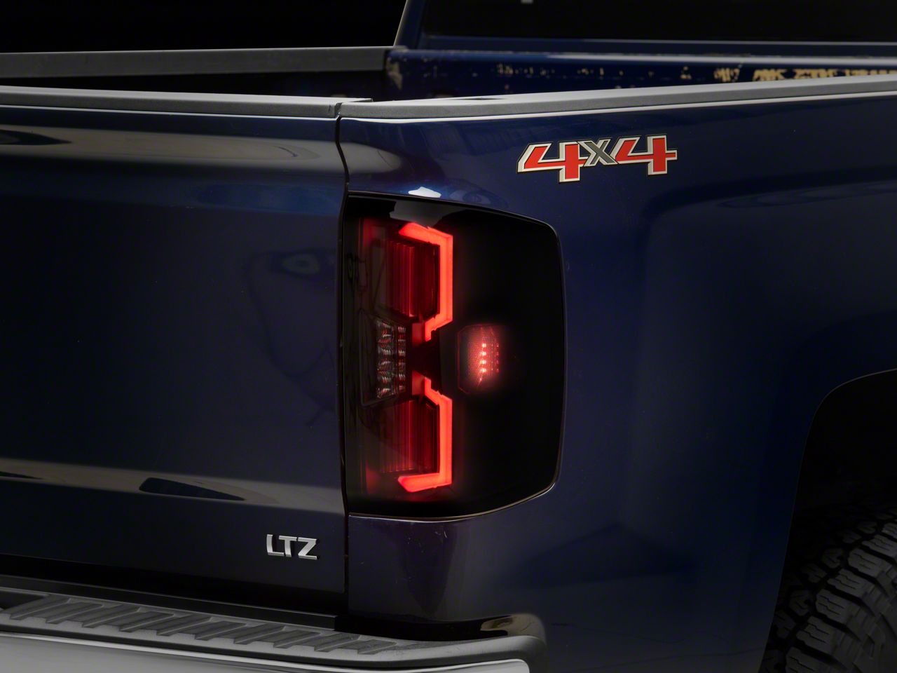 Silverado 1500 Renegade Series V2 Sequential Led Tail Lights Black Housing Smoked Lens 14 18