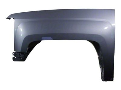 Replacement Aftermarket Fender; Driver Side; Overcast Metallic (14-18 Silverado 1500)