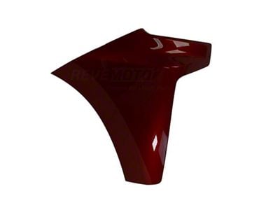 Replacement Aftermarket Front Bumper End Cap Extension; Passenger Side; Cherry Bomb Red Tricoat (19-21 Silverado 1500; 2022 Silverado 1500 LTD)