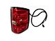 Replacement Tail Light; Chrome Housing; Red Lens; Driver Side (16-18 Silverado 1500 w/ Factory Halogen Tail Lights)
