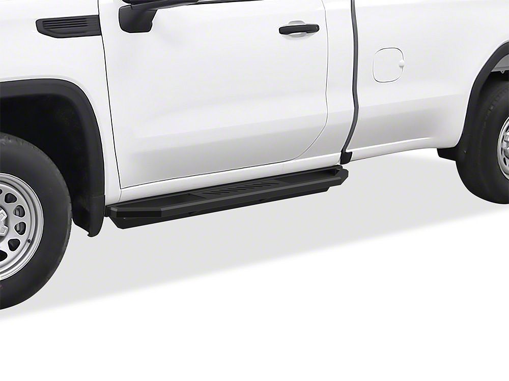 Silverado 1500 Rocker Armor Side Step Bars; Matte Black (19-25 ...