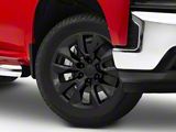 RST Style Black 6-Lug Wheel; 20x9; 28mm Offset (19-25 Silverado 1500)