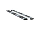 O-Mega II 6-Inch Wheel-to-Wheel Oval Side Step Bars without Mounting Brackets; Silver (99-13 Silverado 1500 Extended Cab w/ 8-Foot Long Box; 14-25 Silverado 1500 Crew Cab w/ 6.50-Foot Standard Box)