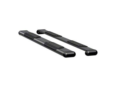 O-Mega II 6-Inch Oval Side Step Bars; Textured Black (19-25 Silverado 1500 Double Cab)