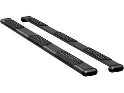 O-Mega II 6-Inch Wheel-to-Wheel Oval Side Step Bars; Textured Black (19-24 Silverado 1500 Crew Cab w/ 5.80-Foot Short Box)