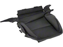 Seat Bottom Cushion Cover; Driver Side; Black (14-20 Silverado 1500 w/o Heated Seats)