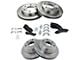 Semi-Metallic 6-Lug Brake Rotor and Pad Kit; Front and Rear (02-04 Silverado 1500 w/ 13-Inch Rotors & Quadrasteer; 05-06 4WD Silverado 1500 w/ 13-Inch Rotors & Quadrasteer)