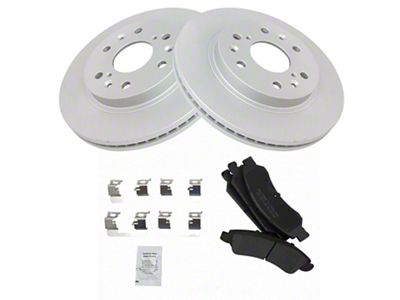 Semi-Metallic 6-Lug Brake Rotor and Pad Kit; Front (07-18 Silverado 1500)