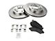 Semi-Metallic 6-Lug Brake Rotor and Pad Kit; Front (05-06 Silverado 1500 w/ Rear Drum Brakes)