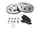 Semi-Metallic 6-Lug Brake Rotor and Pad Kit; Front (05-06 Silverado 1500 w/ Rear Drum Brakes)