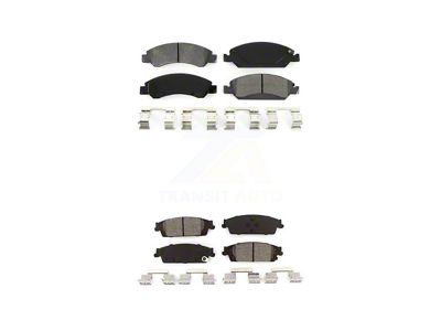 Semi-Metallic Brake Pads; Front and Rear (14-18 Silverado 1500)