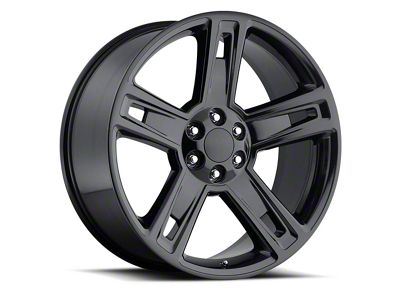 Silverado Replica Gloss Black 6-Lug Wheel; 22x9; 24mm Offset (19-24 Silverado 1500)