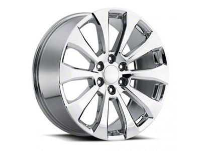 Silverado Split Replica Chrome 6-Lug Wheel; 22x9; 28mm Offset (19-25 Silverado 1500)