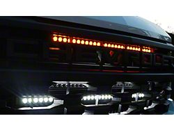 Single 40-Inch Amber LED Light Bar with Grille Mounting Brackets (22-25 Silverado 1500)