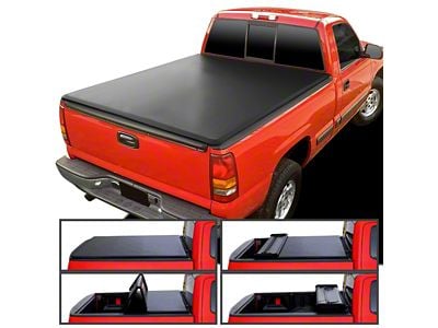 Soft Quad-Fold Tonneau Cover (99-06 Silverado 1500 Fleetside w/ 6.50-Foot Standard Box)