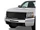 Squared Mesh Style Upper Replacement Grille; Black (07-13 Silverado 1500)