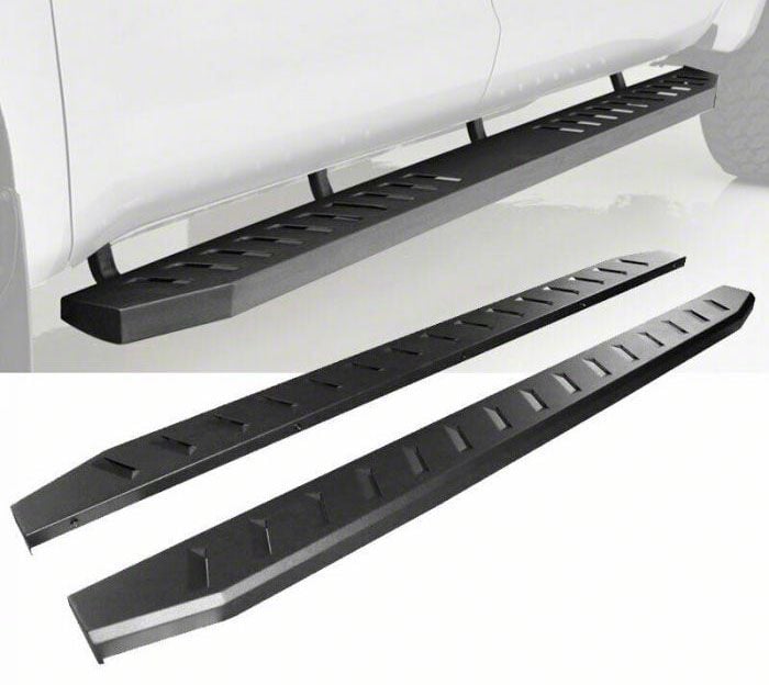 Silverado 1500 Steel Running Boards; Black (07-19 Silverado 1500 ...