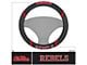 Steering Wheel Cover with University of Mississippi Logo; Black (Universal; Some Adaptation May Be Required)