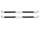 Platinum 4-Inch Oval Side Step Bars; Stainless Steel (14-18 Silverado 1500 Double Cab)