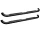 Platinum 4-Inch Oval Side Step Bars; Black (14-18 Silverado 1500 Double Cab)