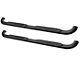 Platinum 4-Inch Oval Side Step Bars; Black (14-18 Silverado 1500 Double Cab)