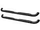 Platinum 4-Inch Oval Side Step Bars; Black (14-18 Silverado 1500 Crew Cab)