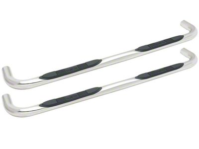 E-Series 3-Inch Nerf Side Step Bars; Stainless Steel (14-18 Silverado 1500 Double Cab)