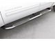 4-Inch Oval Bent Nerf Side Step Bars; Polished Stainless (99-13 Silverado 1500 Extended Cab)