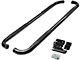 3-Inch Round Side Step Bars; Black (99-18 Silverado 1500 Extended/Double Cab)