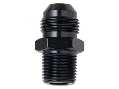 Straight Adapter; -6AN x 3/8-Inch NPT; Black