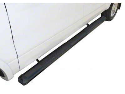 STX400 Running Boards; Rocker Mount; Black (14-18 Silverado 1500 Crew Cab)