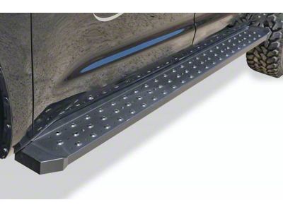 STX600 Running Boards; Black (19-25 Silverado 1500 Crew Cab)