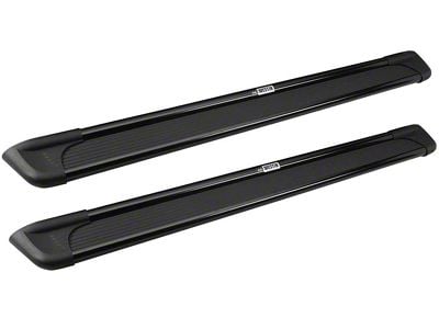 Sure-Grip Running Boards; Black Aluminum (14-18 Silverado 1500 Double Cab)