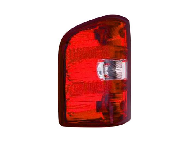 Replacement Tail Light; Chrome Housing; Red/Clear Lens; Driver Side (10-11 Silverado 1500)