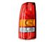 Tail Light; Chrome Housing; Red Clear Lens; Driver Side (99-02 Silverado 1500)