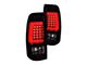 G2 LED Tail Lights; Gloss Black Housing; Smoked Lens (99-02 Silverado 1500 Fleetside)