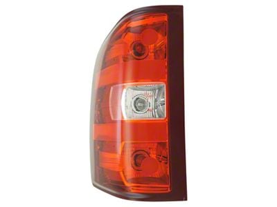 Tail Lights; Chrome Housing; Red Lens (07-13 Silverado 1500)