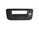 Tailgate Handle Bezel with Lock Provision; Textured Black (07-13 Silverado 1500)