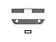 Tailgate Handle Overlays; Domed Carbon Fiber (19-24 Silverado 1500)