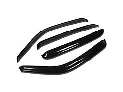 Tape-On Wind Deflectors Window Visors; Smoked (04-06 Silverado 1500 Crew Cab)