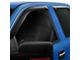 Tape-On Window Deflectors; Front and Rear; Smoke (19-24 Silverado 1500 Crew Cab)