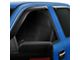 Tape-On Window Deflectors; Front and Rear; Smoke (19-24 Silverado 1500 Double Cab)