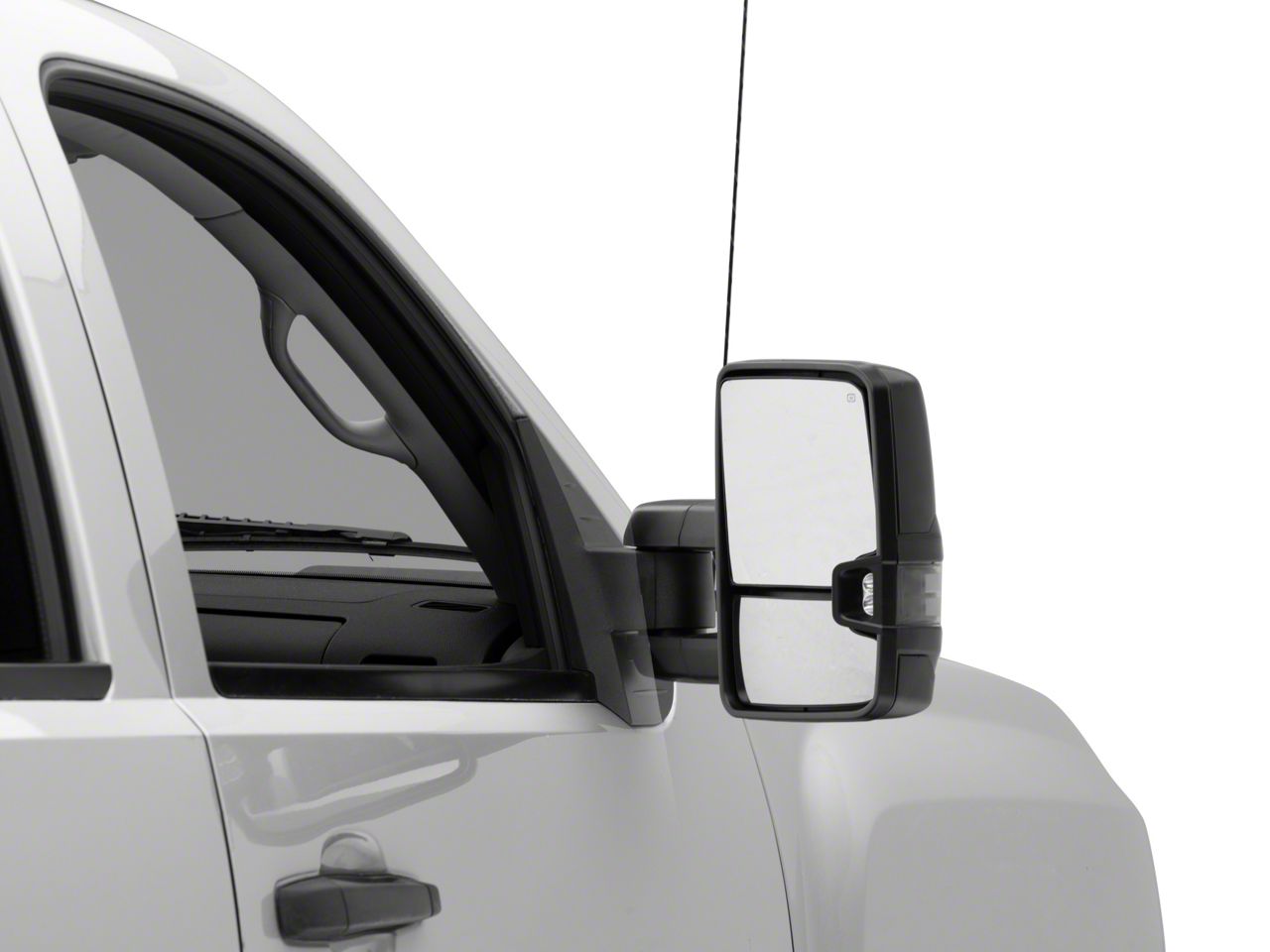 Silverado 1500 Towing Mirror; Facelift Power Heat Extend; Black (07-13 Silverado  1500)