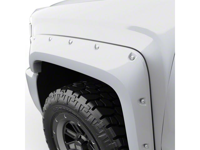 EGR Traditional Bolt-On Look Fender Flares; Summit White (14-18 Silverado 1500 w/ 6.50-Foot Standard & 8-Foot Long Box)