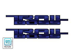 Trail Boss Decal; Black/Dark Blue/Blue (19-25 Silverado 1500)