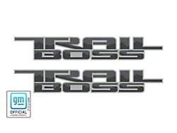 Trail Boss Decal; Gray/Dark Gray (19-24 Silverado 1500)