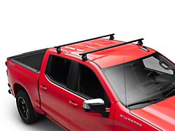 Traveler Cross Bar Roof Rack; Black; 60-Inch (14-24 Silverado 1500)