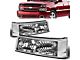 Turn Signal Bumper Lights; Chrome (03-06 Silverado 1500 w/o Factory Cladding)