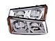 U-Bar Projector Headlights; Chrome Housing; Clear Lens (03-06 Silverado 1500)